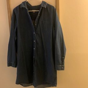 J. Jill Denim Button Down Dress
